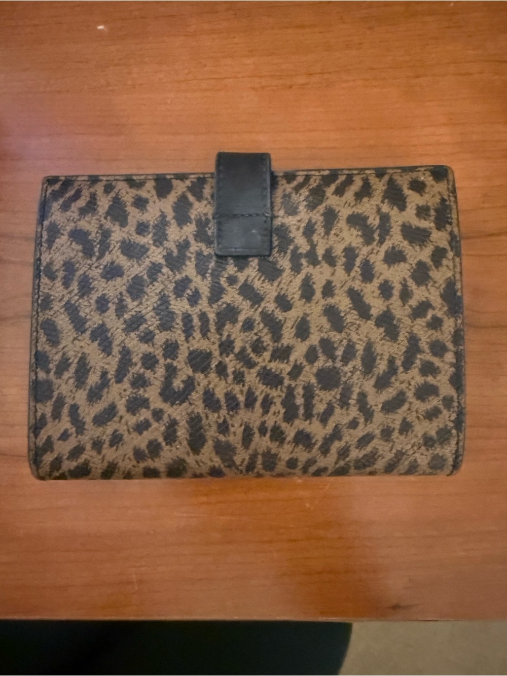 Celine Leopard Print Card Wallet - Brown & Black - Picture 5 of 12